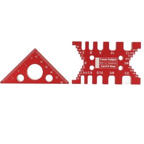 Professional Tenon Caliper and Woodworking Triangular Set Precision Right Angle Ruler Router Saw Table Measuring Tools for Carpentry Aluminum Alloy Construction in Kuwait
