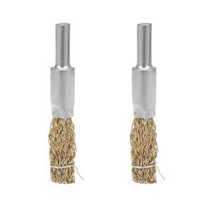 فرشاة سلكية مجعدة من الفولاذ المطلي بالنحاس، أداة متعددة الاستخدامات لإزالة الصدأ والطحن وتلميع الأسطح ضرورية لمحترفي ورشة العمل in Kuwait