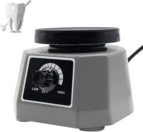 Dental Lab Vibrator, 4" Round Dentist Equipment with Equipped Four Legs Base, Stable and Reliable, Adjustable Speed & Low Noise Level, Quiet, and Highly Durable for Dental and Sculpture Use in Saudi Arabia