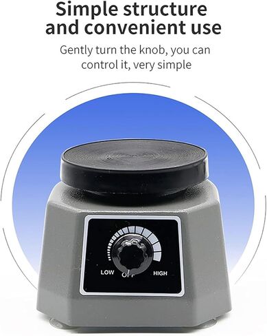 Dental Lab Vibrator, 4" Round Dentist Equipment with Equipped Four Legs Base, Stable and Reliable, Adjustable Speed & Low Noise Level, Quiet, and Highly Durable for Dental and Sculpture Use in Saudi Arabia