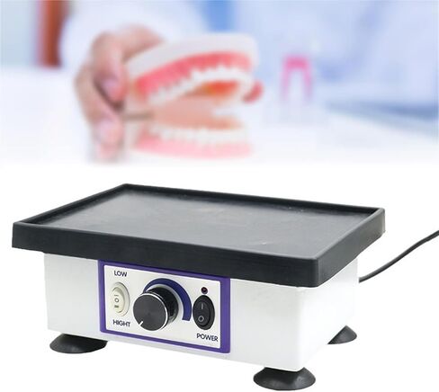 Small Square Quartet Vibrator, 120W Dental Gypsum Mixing Machine, Powerful Lab Vibrator Equipment with High/Low Control Speed Function, for Laboratories and Dental Clinics in Saudi Arabia