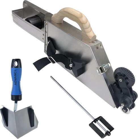 Semi-Automatic Even Flow Banjo w/Wheel Kit | Advance Equipment MFG Co. | Inside 90° Corner Hand Flusher & FREE 12" Mud Pan Mixer | Kit 35637 | 100+ Years Family Owned USA Made in Kuwait