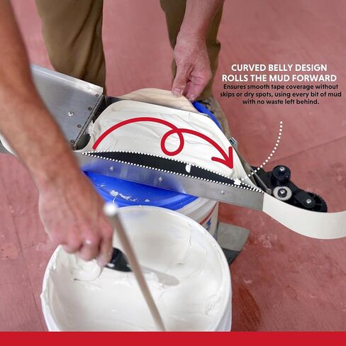 Semi-Automatic Even Flow Banjo w/Wheel Kit | Advance Equipment MFG Co. | Inside 90° Corner Hand Flusher & FREE 12" Mud Pan Mixer | Kit 35637 | 100+ Years Family Owned USA Made in Kuwait