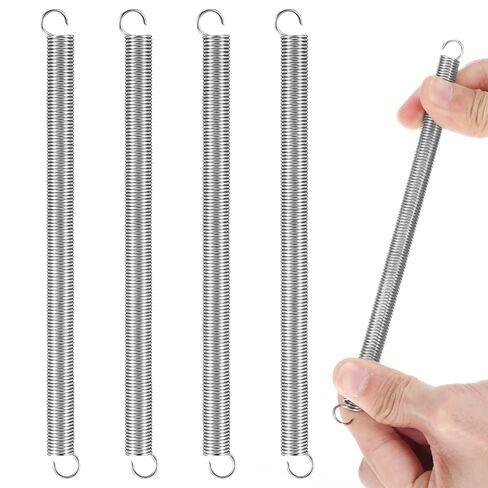 4 PCS Extension Spring, 3/8" × 6-1/2" Extension Springs with Hook Ends, 0.047 Inch Screen Door Spring for Machinery Repair Industrial in Saudi Arabia