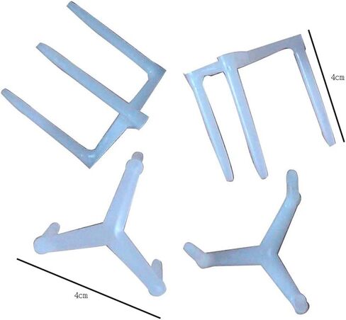 100 Pieces Pizza Stand Pizza Saver Tabletop Pizza Saver Plastic Pizza Stands Pizza Box Stack Pizza Saver Stand Pizza Boxes Stands Plastic Tripod Stack, White in Saudi Arabia