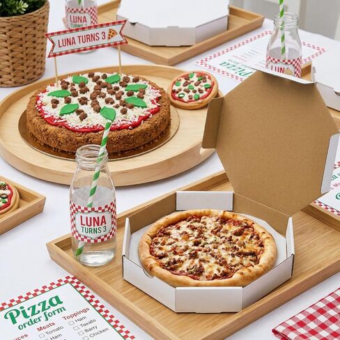 ZENFUN 20 Pc 12"×12"×2" White Pizza Boxes, Kraft Pizza Boxes, Corrugated Pizza Box, Take Out Food Containers Packing Boxes for Cookies Pie Cake Party Favor, Octagon in Saudi Arabia