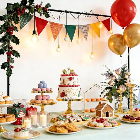 حامل قضيب فوق الطاولة مع مشابك بطول 40.64 سم - 98 سم، بطول 40.64 سم - 47.78 سم، طويل القامة قابل للتعديل، قوس طاولة أسود معلق لحفلات الزفاف وأعياد الميلاد والذكرى السنوية لعيد الميلاد والهالوين in Kuwait