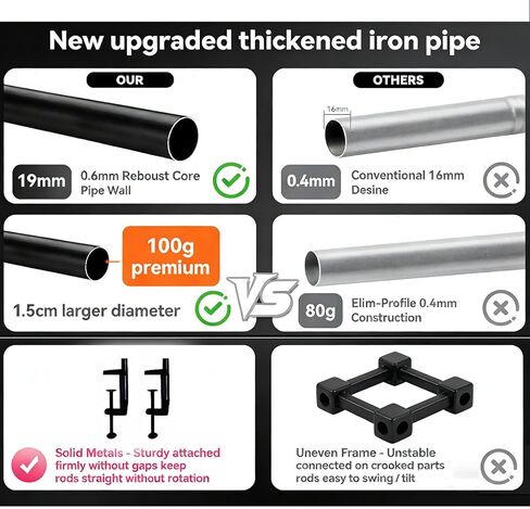 حامل قضيب فوق الطاولة مع مشابك بطول 40.64 سم - 98 سم، بطول 40.64 سم - 47.78 سم، طويل القامة قابل للتعديل، قوس طاولة أسود معلق لحفلات الزفاف وأعياد الميلاد والذكرى السنوية لعيد الميلاد والهالوين in Kuwait