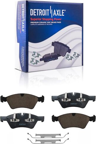 Detroit Axle - 1.4L Brake Kit for Volkswagen 2019 2020 Jetta 11.34 inch Front and 10.71 inch Rear Drilled Slotted Brake Rotors Ceramic Brakes Pads Replacement in Kuwait
