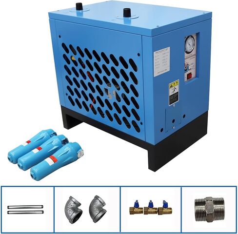 15C مجفف تبريد ضاغط الهواء نظام تجفيف الهواء المبرد 70 CFM سعة التدفق 15HP ضواغط الهواء 220 فولت in Kuwait