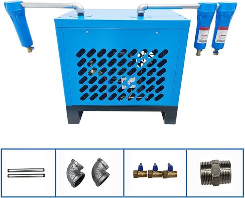 10C مجفف تبريد ضاغط الهواء نظام تجفيف الهواء المبرد 35 CFM سعة التدفق 10HP ضواغط الهواء 220 فولت in Kuwait