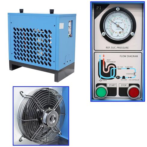 30C مجفف تبريد ضاغط الهواء نظام تجفيف الهواء المبرد 3.5 متر مكعب / دقيقة سعة الهواء 30 حصان ضواغط الهواء 220 فولت in Kuwait