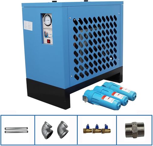 20C مجفف تبريد ضاغط الهواء نظام تجفيف الهواء المبرد 2.5 متر مكعب / دقيقة سعة الهواء 20 حصان ضواغط الهواء 110 فولت in Kuwait