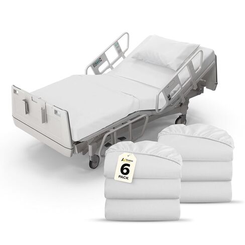 Avalon Bedding Fitted Hospital Bed Sheets - Knitted Jersey Sheets for Hospital Bed Fitted Sheet with All Around Elastic - Twin Size 36" x 84" x 16" (Pack of 2) in Kuwait