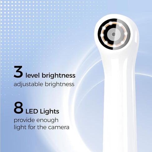 كاميرا منظار HD لاسلكية جديدة 2025 مع 8 مصابيح LED قابلة للتعديل، منظار WiFi لإصلاح السيارات الصناعية المنزلية، فحص الفم والفم للحيوانات الأليفة in Kuwait