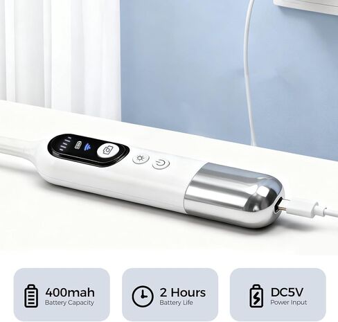 كاميرا منظار HD لاسلكية جديدة 2025 مع 8 مصابيح LED قابلة للتعديل، منظار WiFi لإصلاح السيارات الصناعية المنزلية، فحص الفم والفم للحيوانات الأليفة in Kuwait