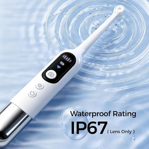 كاميرا منظار HD لاسلكية جديدة 2025 مع 8 مصابيح LED قابلة للتعديل، منظار WiFi لإصلاح السيارات الصناعية المنزلية، فحص الفم والفم للحيوانات الأليفة in Kuwait