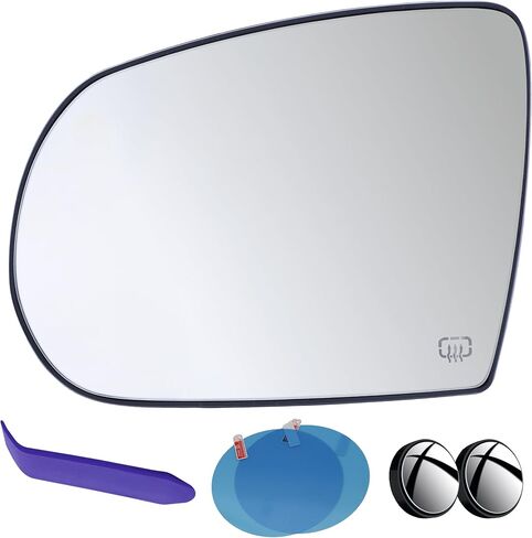 EAP Driver Side Mirror Glass Compatible with Jeep Cherokee 2014-2023, Jeep Compass 2017-2023, Heated with Blind Spot Without Auto Dimming 68228920AA 68228919AB 68368583AA CH1324176 in Kuwait