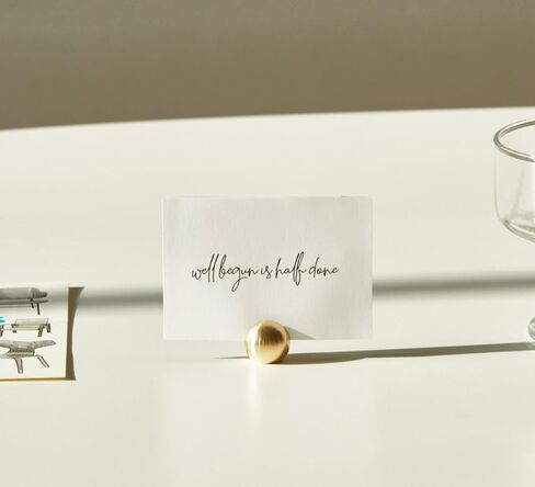 Handmade Brass Card Holder, Table Number Stand for Party, Wedding, Birthdays, Restaurants, Cafe, Menu, Buffet Food Signs, Table Decor, Office, Photos. in Saudi Arabia