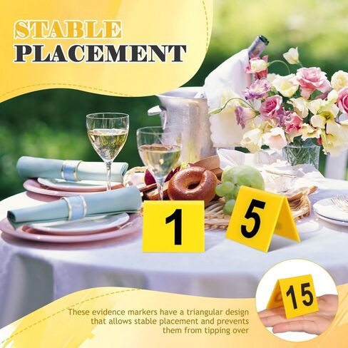 15pcs Evidence Markers: Crime Scene Markers Crime Scene Accessories Mystery Decorations for Kids Adults Detective Clue Game Halloween Props in Saudi Arabia