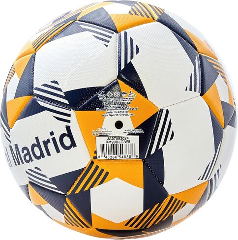 Icon Sports Officially Licensed Real Madrid CF Soccer Ball - RM90BL White Size 5 in Saudi Arabia