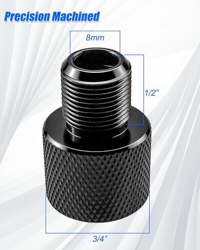 Threaded Adapter Aluminum Fitting Anodizing Process Fit for 1/2-20 UNEF Female to 1/2-28 UNF Male in Saudi Arabia