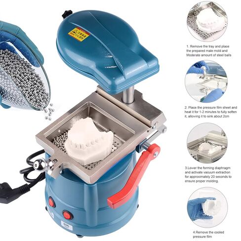 USA Laboratory 1000W Vacuum Forming Machine,Heat Molding Former Heavy-Duty Thermoforming Molding Machine with Symmetrical Heating System with Steel Balls in Kuwait