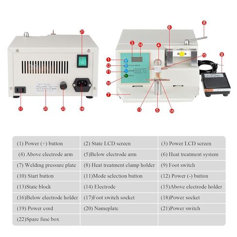 REEHUT USA Lab Orthodontic Materials Electro Soldering Spot Welding Heating Equipment WDII in Kuwait