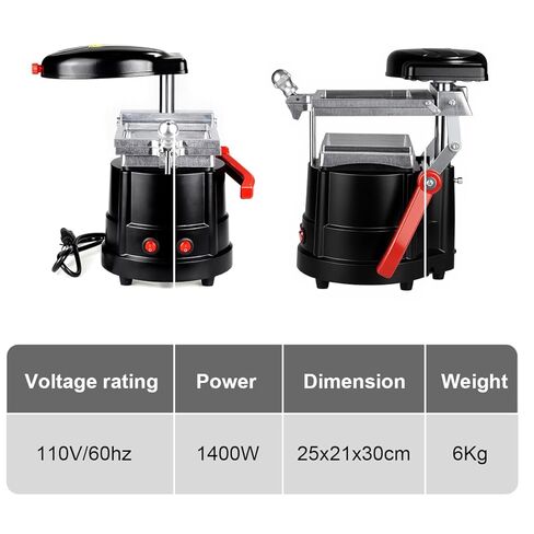 Dental Black Vacuum Forming Machine Vacuum Former Machine,1400W Vacuform Thermforming Lab Equipment Heat Molder in Kuwait