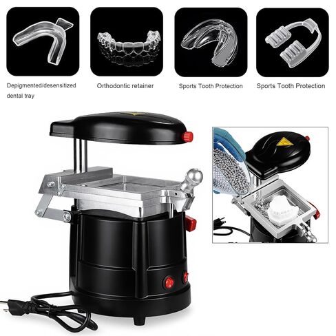 Dental Black Vacuum Forming Machine Vacuum Former Machine,1400W Vacuform Thermforming Lab Equipment Heat Molder in Kuwait