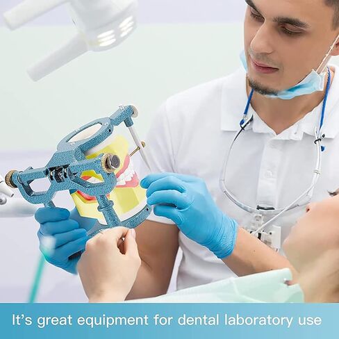 TsoLay مفصل مغناطيسي للأسنان قابل للتعديل، أدوات مختبرية مفصلية، معدات قابلة للتعديل مع مفك براغي، مفصل كبير الحجم من النوع C، لنموذج جص طقم الأسنان in Kuwait