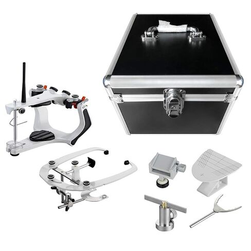 High Precision Lab Semi Adjustable Articulator with Standard Facebow Black Aluminum Box in Kuwait