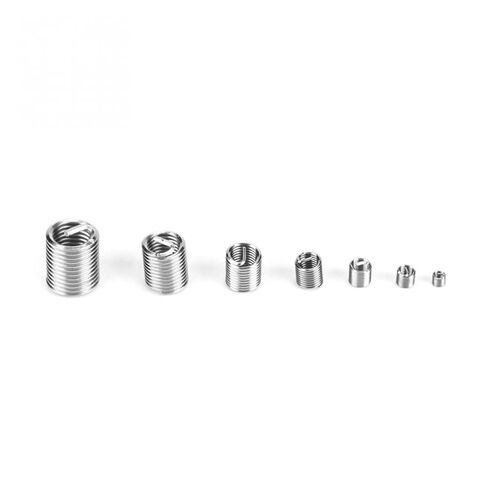 116Pcs M3/M4/M5/M6/M8/M10/M12 Self-Tapping Thread Slotted Insert and Steel Wire Helicoil Thread Repair Insert Combination Set Nicely in Saudi Arabia