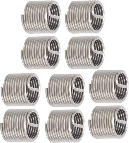 Brrnoo Thread Repair Kit, Wire Thread Inserts Steel Wire Sleeve 10Pcs Hardware Accessories 2 Pack in Saudi Arabia