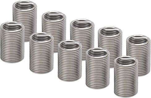 Brrnoo Thread Repair Kit, Wire Thread Inserts Steel Wire Sleeve 10Pcs Hardware Accessories 2 Pack in Saudi Arabia