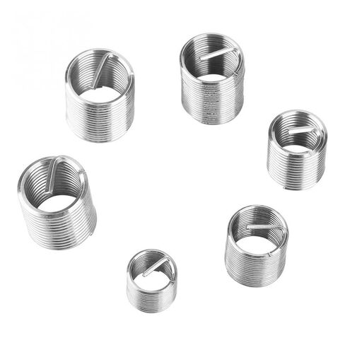 50Pcs M8/M10/M12*2D Fine Threaded Insert Stainless Steel Coiled Wire Helical Screw Thread Insert Set Thread Repair Tool Fastener Nicely in Saudi Arabia