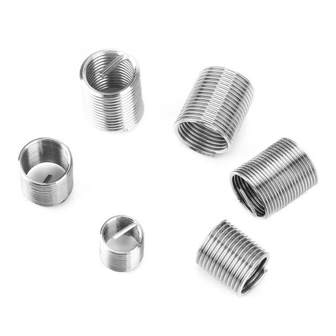 50Pcs M8/M10/M12*2D Fine Threaded Insert Stainless Steel Coiled Wire Helical Screw Thread Insert Set Thread Repair Tool Fastener Nicely in Saudi Arabia