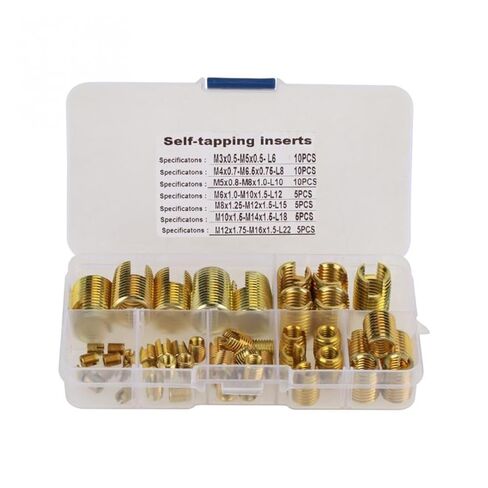 50 قطعة M3/M4/M5/M6/M8/M10/M12 موضوع إصلاح إدراج الذاتي التنصت موضوع مشقوق إدراج مجموعة مجموعة متنوعة عدة بشكل جيد in Saudi Arabia