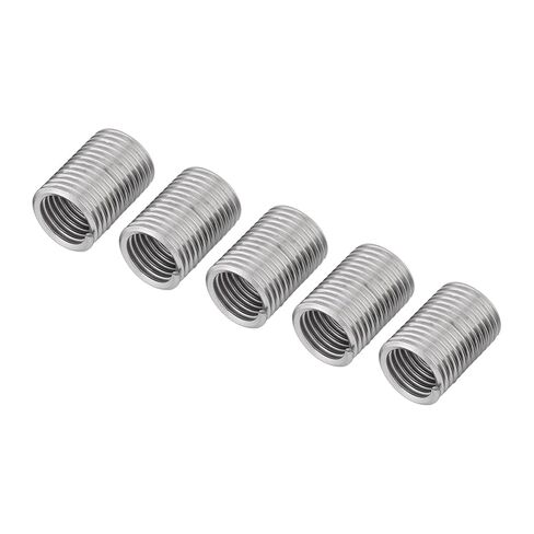 100Pcs M10*1.5 * 2.5D Stainless Steel Threaded Insert Helical Thread Repair Kit Wire Screw Bushing Sleeve Helicoil Thread Recovery Nicely in Saudi Arabia