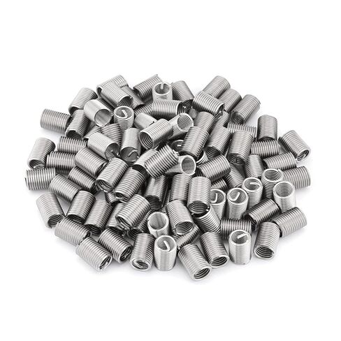 100Pcs M10*1.5 * 2.5D Stainless Steel Threaded Insert Helical Thread Repair Kit Wire Screw Bushing Sleeve Helicoil Thread Recovery Nicely in Saudi Arabia