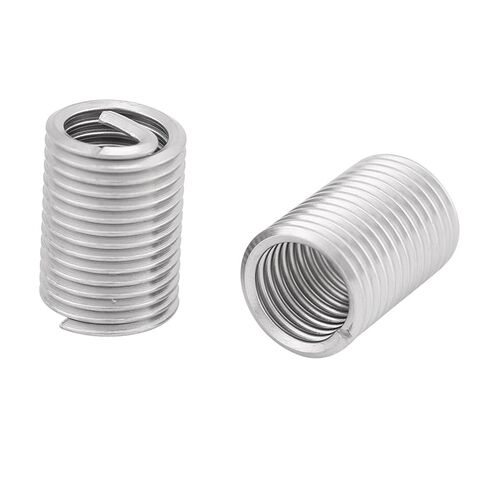 100Pcs M10*1.5 * 2.5D Stainless Steel Threaded Insert Helical Thread Repair Kit Wire Screw Bushing Sleeve Helicoil Thread Recovery Nicely in Saudi Arabia