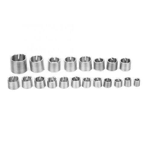 120Pcs Wire Screw Sleeve Thread Insert Set M6/M7/M8/M9/M10/M11/M12/M14/M16/M18 Stainless Steel Metric Thread Repair Insert Kit Nicely in Saudi Arabia