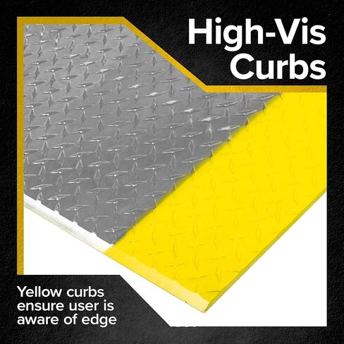 Guardian Aluminum Dock Plate with Carrying Handles for Pallet Jacks, Hand Carts, Material Handling, Diamond Tread Traction 48" x 60" 2,900 lb. Capacity in Kuwait