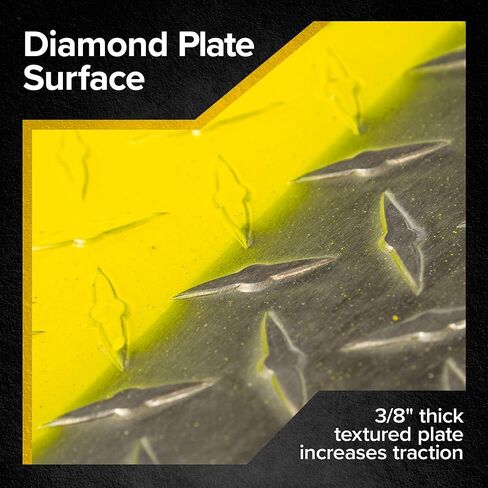 Guardian Aluminum Dock Plate with Carrying Handles for Pallet Jacks, Hand Carts, Material Handling, Diamond Tread Traction 48" x 60" 2,900 lb. Capacity in Kuwait
