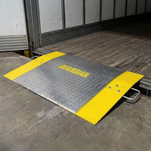Guardian Aluminum Dock Plate with Carrying Handles for Pallet Jacks, Hand Carts, Material Handling, Diamond Tread Traction 48" x 60" 2,900 lb. Capacity in Kuwait