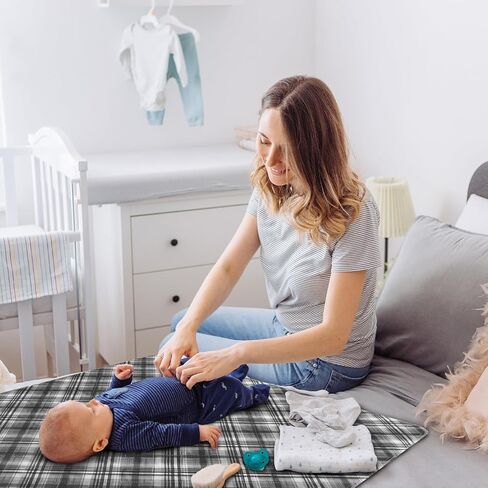 وسادات سرير مقاومة للماء وقابلة للغسل - مقاس 81.26 سم × 91.44 سم (4 عبوات)، وسادات داخلية ثقيلة الامتصاص وقابلة لإعادة الاستخدام للبالغين والأطفال وكبار السن والحيوانات الأليفة، وسادات للتبول اللاإرادي للأريكة والأريكة، منقوشة in Kuwait