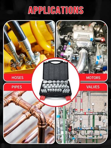 152 Pcs DIN Light &Hevy Duty Cap & Plug Assortment Hydraulic Adapter Fitting Kit Master Set, Galvanized Steel with Precision Threading Dash Sizes in Kuwait