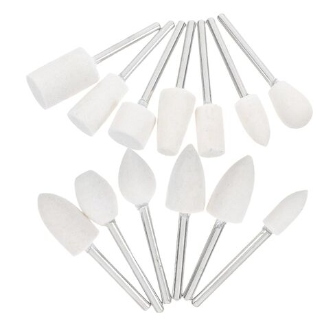 13pcs Wool Felt Grinding Polishing Bits Set with 3mm Shank for Jewelry Metal Glass Buffing Wheel Polishing Heads Wool Sticks for Watch and Jewelry Making in Saudi Arabia