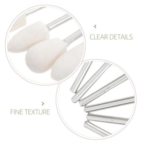 13pcs Wool Felt Grinding Polishing Bits Set with 3mm Shank for Jewelry Metal Glass Buffing Wheel Polishing Heads Wool Sticks for Watch and Jewelry Making in Saudi Arabia