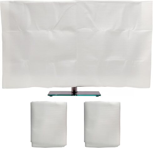 غطاء تلفزيون شاشة مسطحة الرغوة يناسب ما يصل إلى 70 "L x 42" W مسطحة التلفزيون ， 70-75 بوصة غطاء رغوة تلفزيونية لحماية التلفزيون أثناء نقل المنزل أو التخزين أو التجديد المنزلي -1 in Kuwait